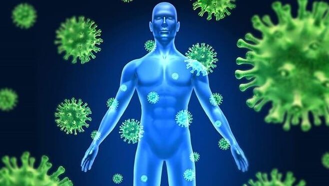 diminution de l'immunité due aux parasites